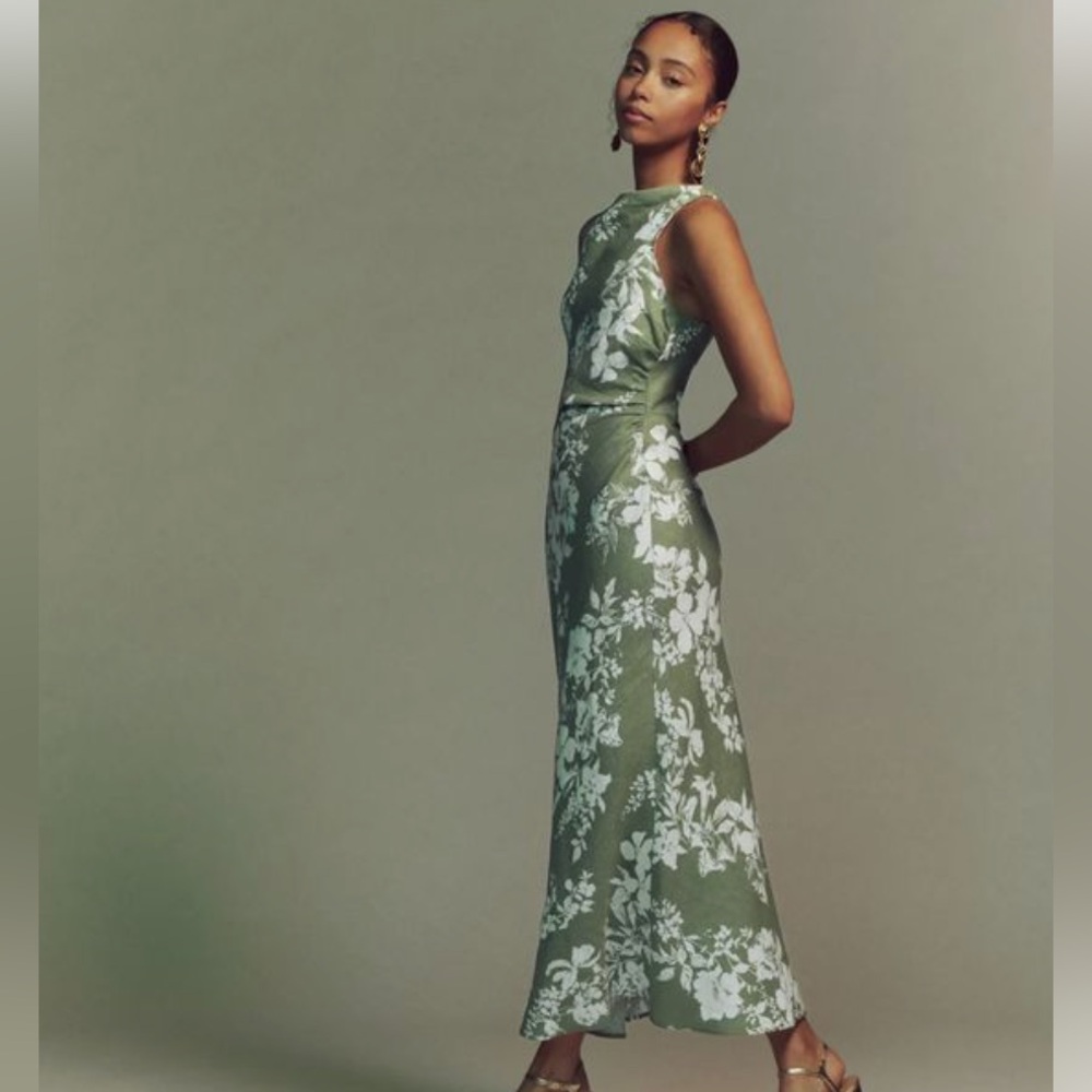 Reformation Casette linen dress size 8